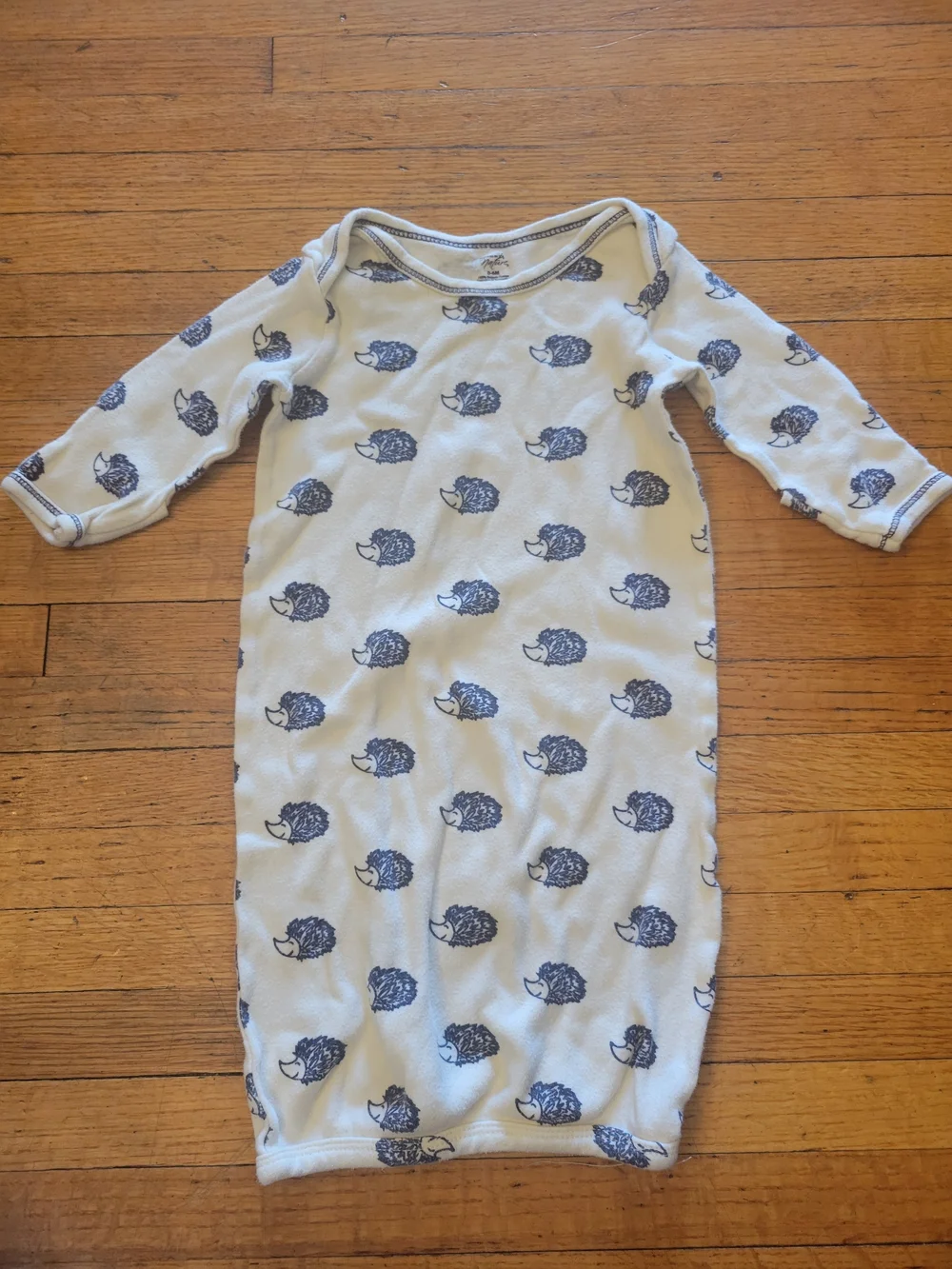 100% Organic Cotton Neutral Gray & White Baby 5- Pc Sleeper Set